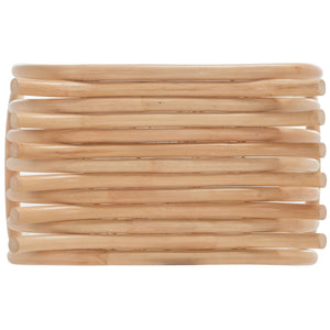 Safavieh Strix Curved Rattan Stool XII23 Natural Rattan STL6501A