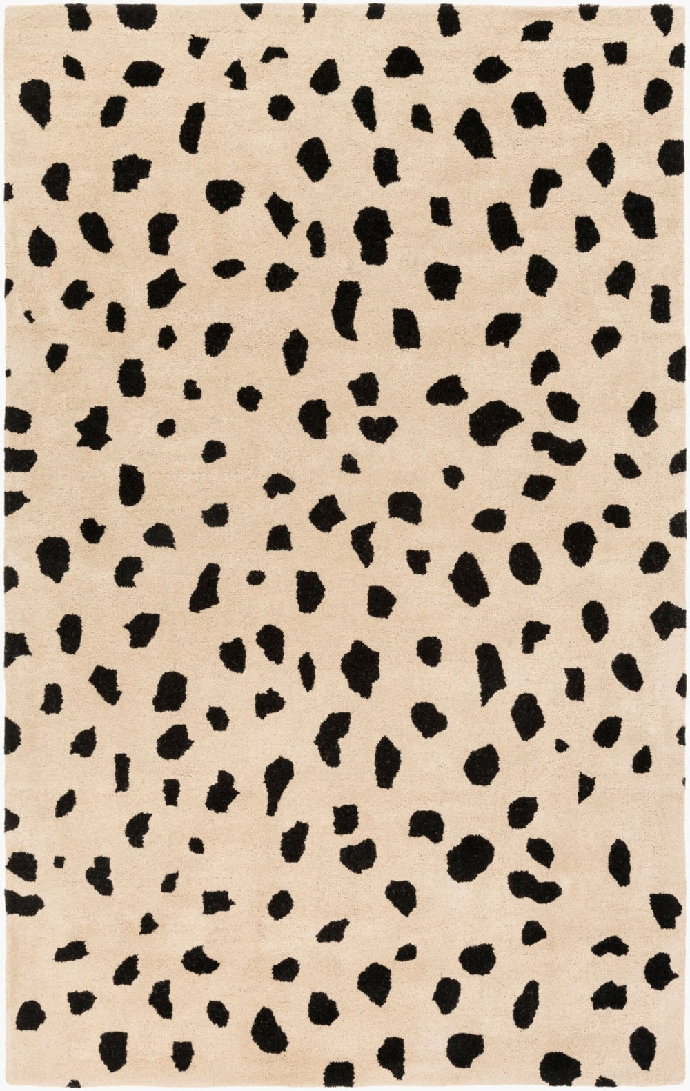 Livabliss Stella Wool Hand Tufted Area Rug for Living Dining Rooms with Medium Pile Depth Beige, Black 12' x 15' STLA2443-1215