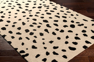 Livabliss Stella Wool Hand Tufted Area Rug for Living Dining Rooms with Medium Pile Depth Beige, Black 12' x 15' STLA2443-1215