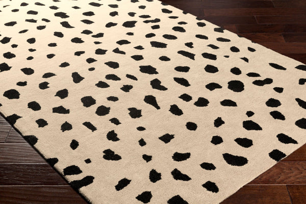 Livabliss Stella Wool Hand Tufted Area Rug for Living Dining Rooms with Medium Pile Depth Beige, Black 12' x 15' STLA2443-1215