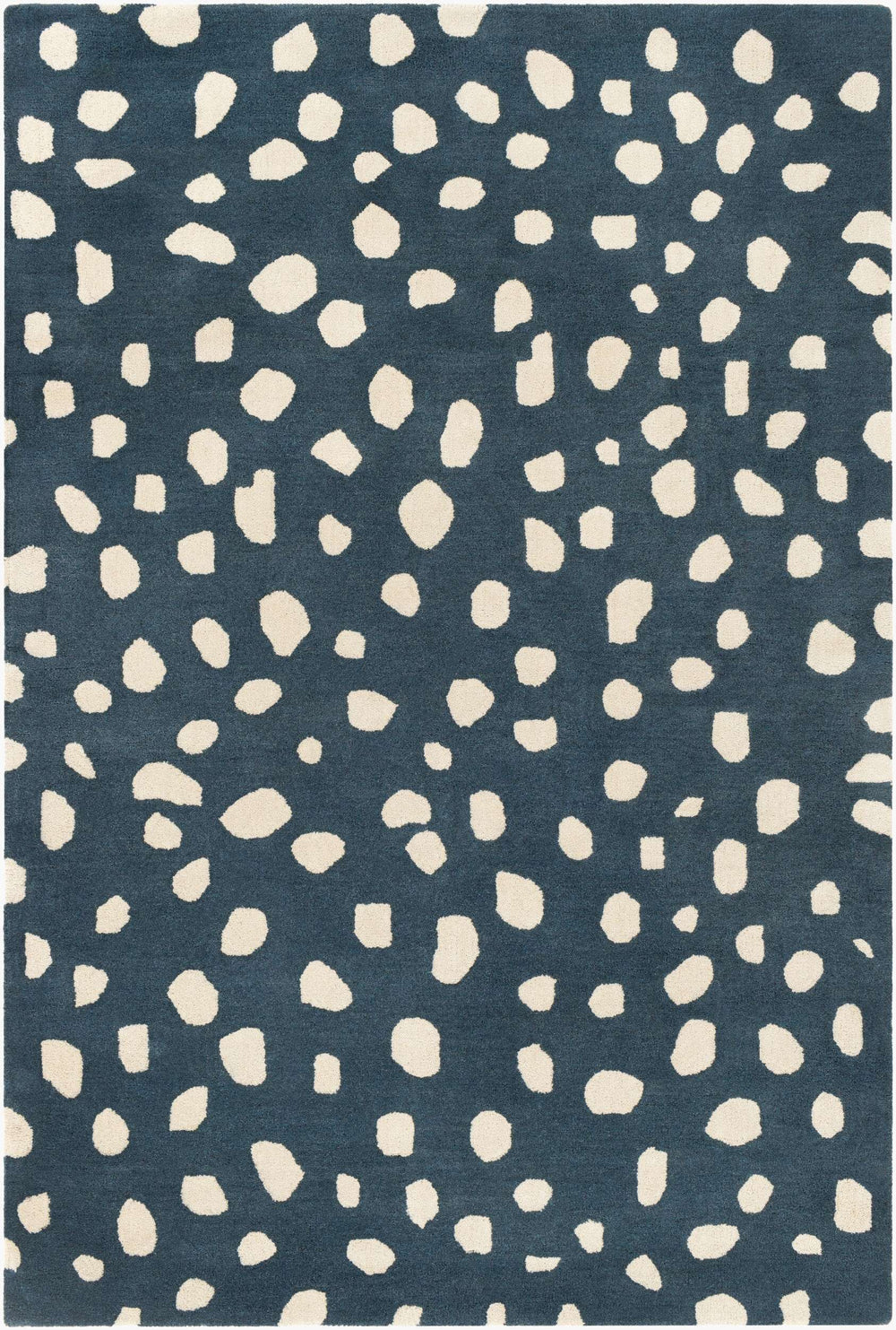 Surya Stella 4' X 6' Handmade Wool Area Rug - Luxurious Hand-tufted Design For Modern Home Elegance Deep Teal Wool Stla2444-913