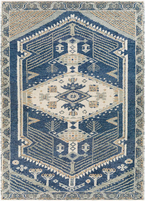 Surya St Moritz Hand-made 10' X 14' Luxurious Jute & Wool Rug - Timeless Style For Elegant Living Spaces Blue Wool,Jute,Cotton Stm2300-1215
