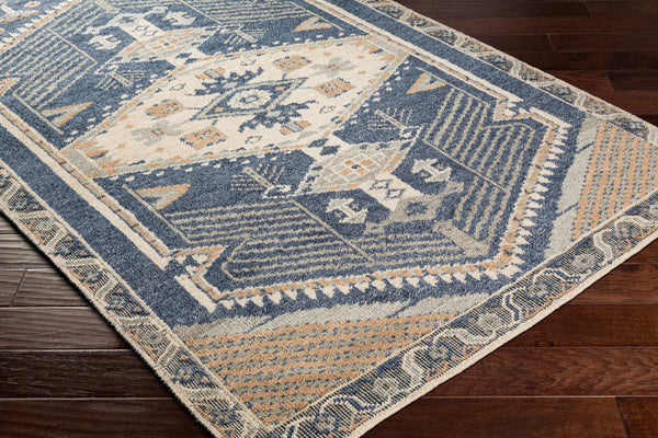 Surya St Moritz Hand-made 10' X 14' Luxurious Jute & Wool Rug - Timeless Style For Elegant Living Spaces Blue Wool,Jute,Cotton Stm2300-1215
