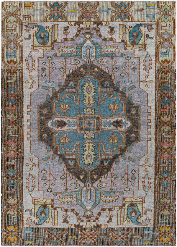 Surya St Moritz Hand-made 10' X 14' Luxurious Jute & Wool Rug - Timeless Style For Elegant Living Spaces Blue Wool,Jute,Cotton Stm2301-23