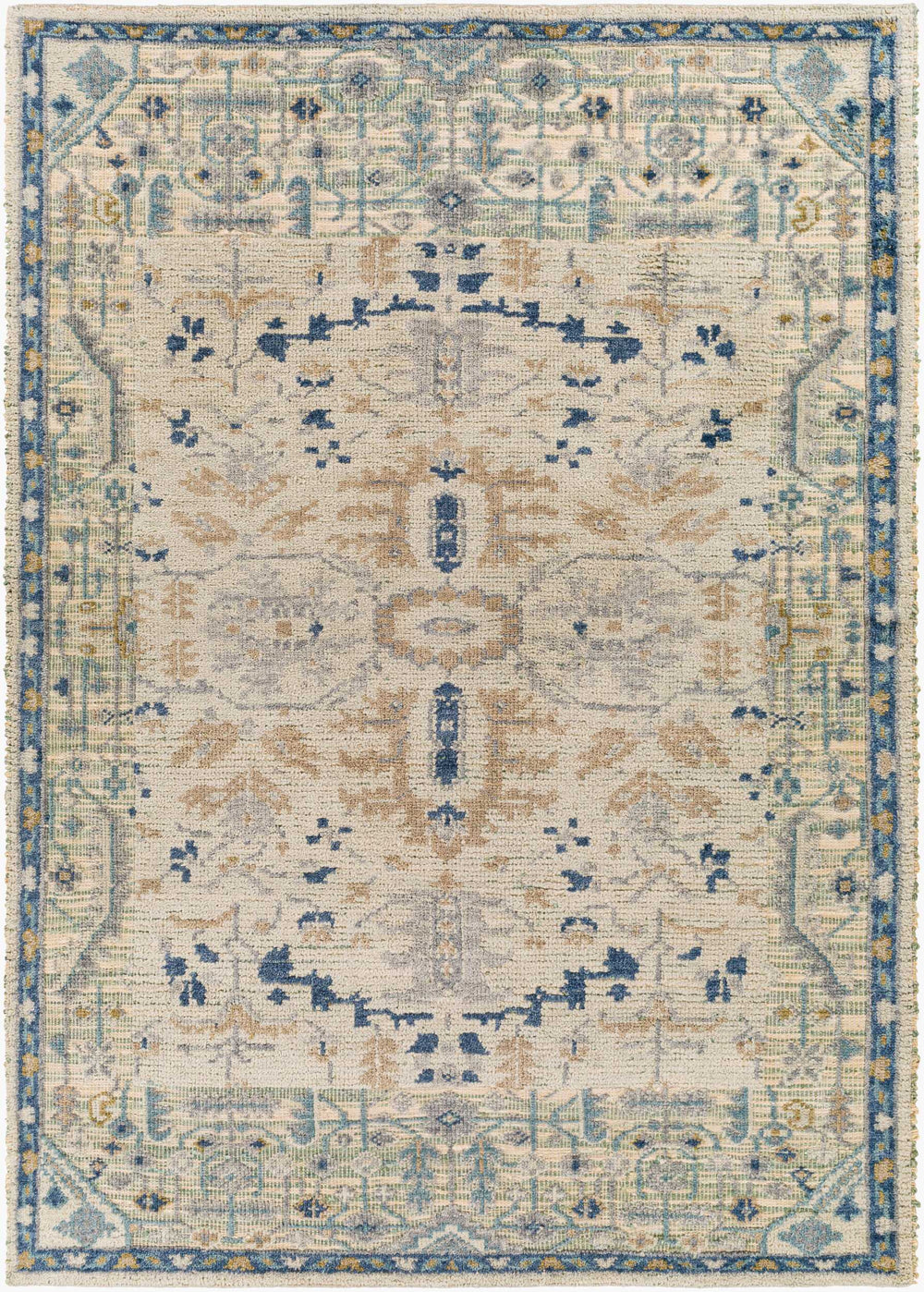 Surya St Moritz Hand-made 10' X 14' Luxurious Jute & Wool Rug - Timeless Style For Elegant Living Spaces Blue Wool,Jute,Cotton Stm2302-1014