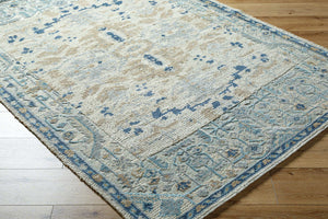 Surya St Moritz Hand-made 10' X 14' Luxurious Jute & Wool Rug - Timeless Style For Elegant Living Spaces Blue Wool,Jute,Cotton Stm2302-1014