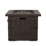 Christopher Knight Home® Noble House Andrew Square Fire Pit - 40,000 Btu Tank Inside