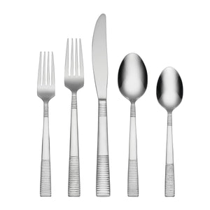 Lenox Oneida Paxton 42 Piece Everyday Flatware Set, Service for 8 Metallic, STAINLESS METAL H245042A