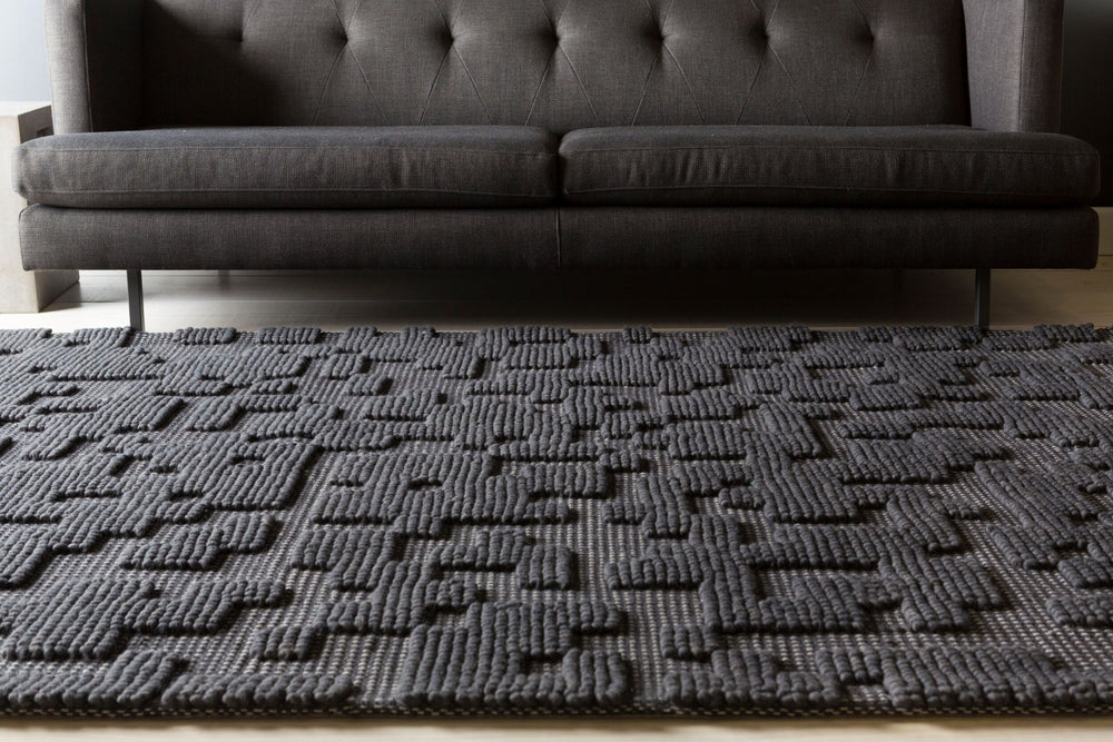 Surya Stencil Handmade Felted Wool Area Rug Geometric Modern Design for Living Spaces STN1000-811