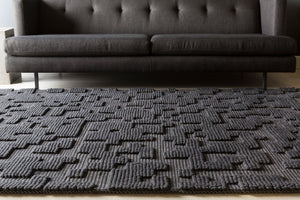 Surya Stencil Handmade Felted Wool Area Rug Geometric Modern Design for Living Spaces STN1000-811