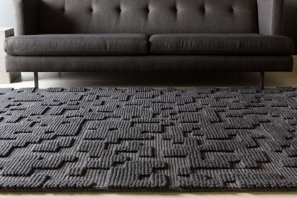 Surya Stencil Handmade Felted Wool Area Rug Geometric Modern Design for Living Spaces STN1000-811