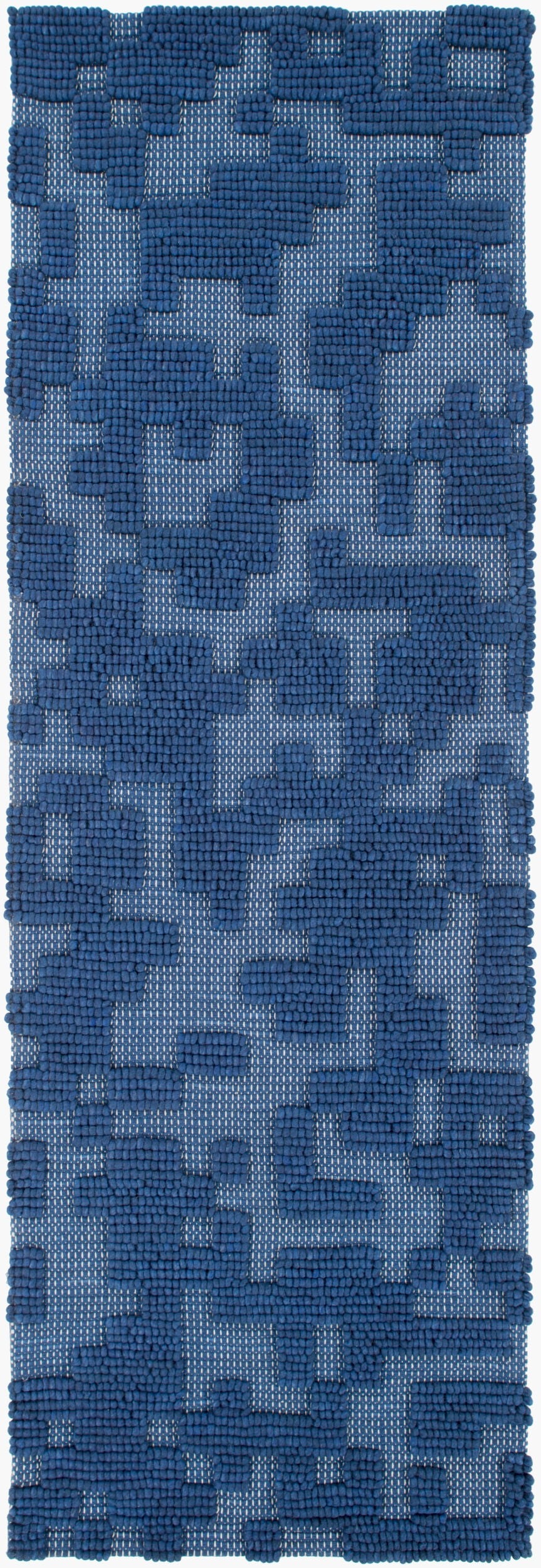 Surya Stencil Stn-1004 Handmade 2' X 3' Wool Rug - Modern Durable Decor With Charming Natural Appeal Navy Wool Stn1004-268