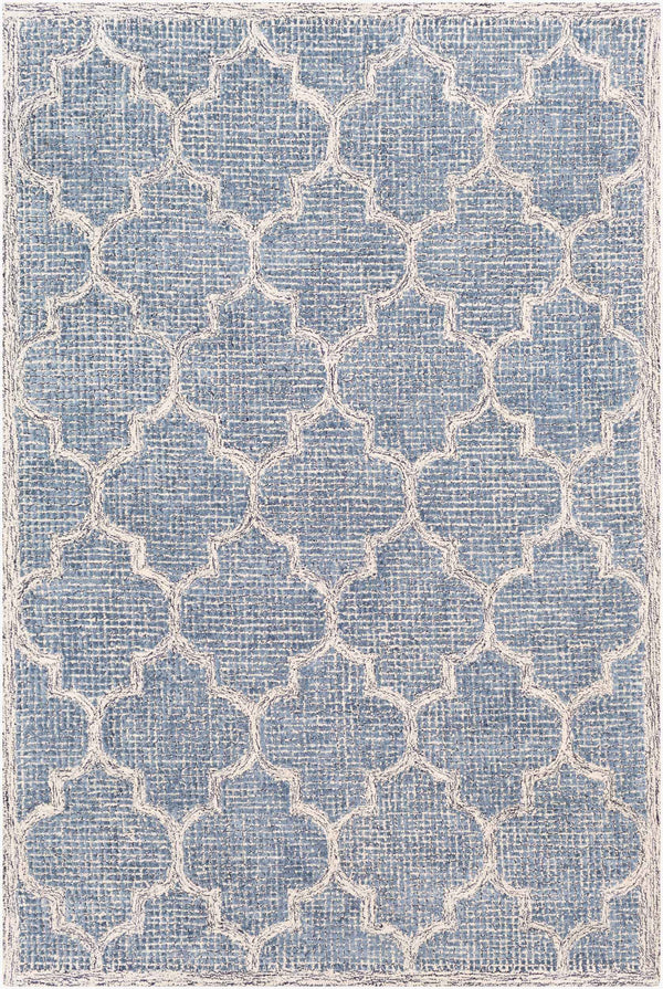 Surya Starlit 2' X 3' Handmade Area Rug - Luxurious Viscose & Wool Blend For Cottage-style Elegance Denim Viscose,Wool Str2300-23