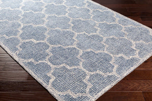 Surya Starlit 2' X 3' Handmade Area Rug - Luxurious Viscose & Wool Blend For Cottage-style Elegance Denim Viscose,Wool Str2300-23