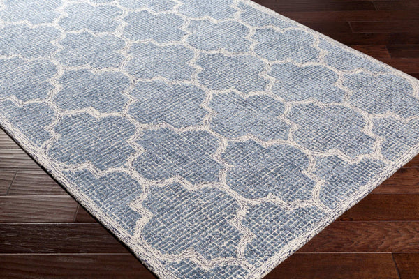 Surya Starlit 2' X 3' Handmade Area Rug - Luxurious Viscose & Wool Blend For Cottage-style Elegance Denim Viscose,Wool Str2300-23