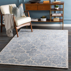 Surya Starlit 2' X 3' Handmade Area Rug - Luxurious Viscose & Wool Blend For Cottage-style Elegance Denim Viscose,Wool Str2300-23