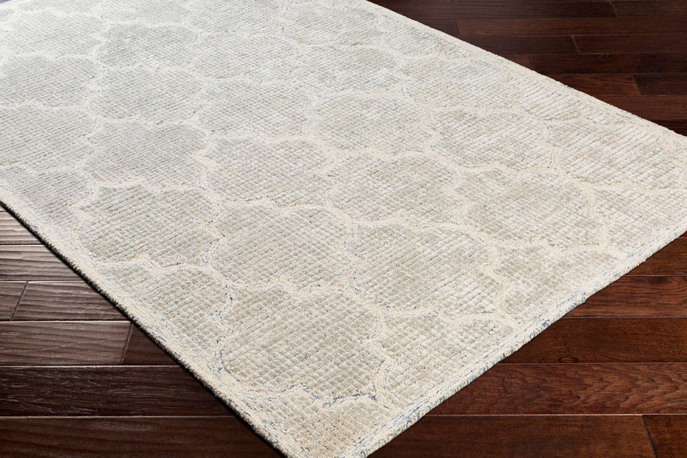 Surya Starlit 2' X 3' Handmade Area Rug - Luxurious Viscose & Wool Blend For Cottage-style Elegance Light Slate Viscose,Wool Str2306-46