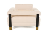 VIG Furniture Divani Casa Stratford - Modern Off-White Fabric Accent Chair VGHM-XF530-CHR-IVY