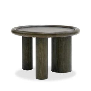 VIG Furniture Modrest Strauss - Contemporary Brown Ash Round End Table VGOD-LZ-326C-B-BRN