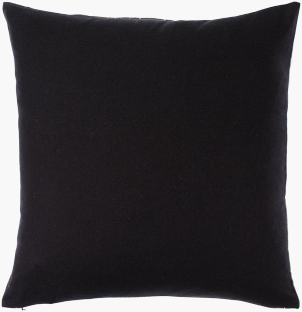 Surya Suits Modern 18"L X 18"W Accent Pillow - Stylish Cotton Design For Textured Home Decor Upgrade Charcoal Cotton,Cotton Sts002-2020