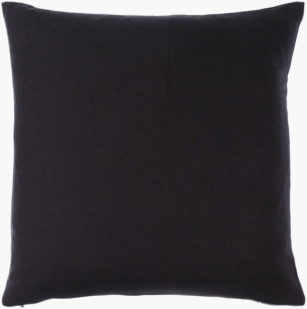 Surya Suits Modern 18"L X 18"W Accent Pillow - Stylish Cotton Design For Textured Home Decor Upgrade Charcoal Cotton,Cotton Sts003-2020