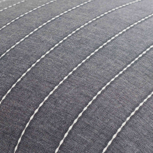 Surya Suits Modern 18"L X 18"W Accent Pillow - Stylish Cotton Design For Textured Home Decor Upgrade Charcoal Cotton,Cotton Sts003-2020