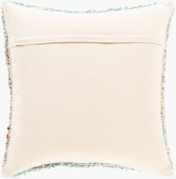 Surya Settat Global Inspired 18” Accent Pillow - Elegant Cotton & Polyester Design For Eclectic Charm Blue Cotton,Polyester,Cotton Stt001-2222d