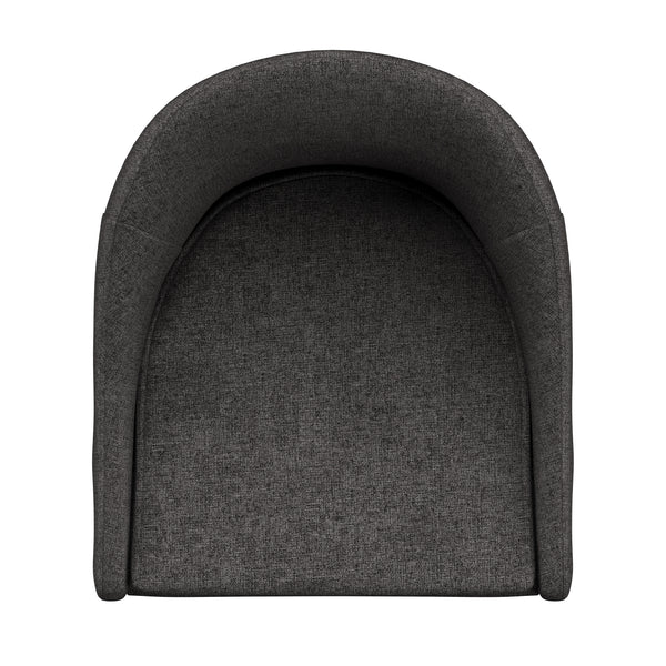 Homelegance By Top-Line Montague Mid-Century Wood Swivel Bar Height Stools (Set of 2) Dark Grey Rubberwood