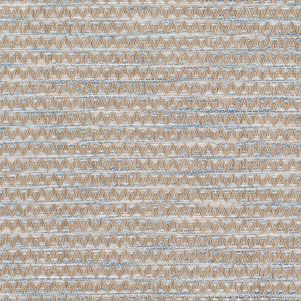 Livabliss Santa Cruz Belgian Woven Geometric Polypropylene Flat Weave Rug for Patio or Entryway Blue, Pale Blue 2' x 3'7" STZ6009-237