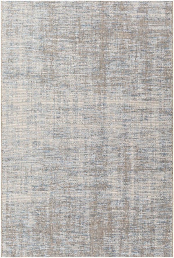 Livabliss Santa Cruz Belgian Flatweave Polypropylene Geometric Area Rug for High Traffic Rooms Blue, Pale Blue 3'11" x 5'7" STZ6013-457