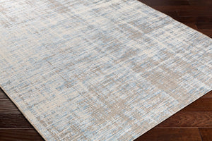 Livabliss Santa Cruz Belgian Flatweave Polypropylene Geometric Area Rug for High Traffic Rooms Blue, Pale Blue 3'11" x 5'7" STZ6013-457