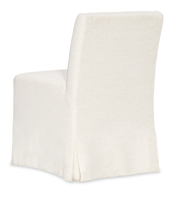 Hooker Furniture Commerce and Market Ren Upholstered Dining Chair Skirted Base Performance Fabric Seat 7228-75026-403
