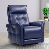 Parker House Parker Living Gershwin - Verona Royal Blue - Powered By Freemot Zero Gravity Power Recliner Verona Royal Blue Top Grain Leather with Match (X) MGER#812PHZ-P25-VRB