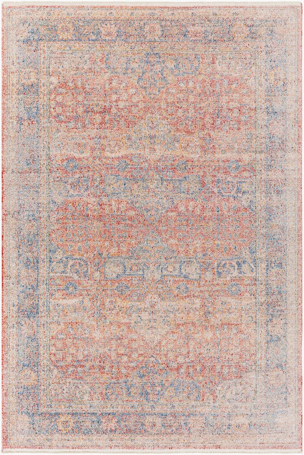 Livabliss Subtle Fringe Border Traditional Polyester Area Rug Woven in Turkey for Living Rooms SUB2300-9212