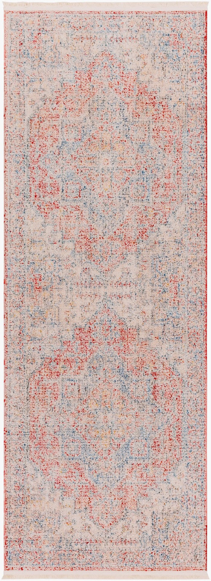 Livabliss Subtle Bohemian Runner Rug Machine Woven Polyester with Fringe for Hallways SUB2301-2773