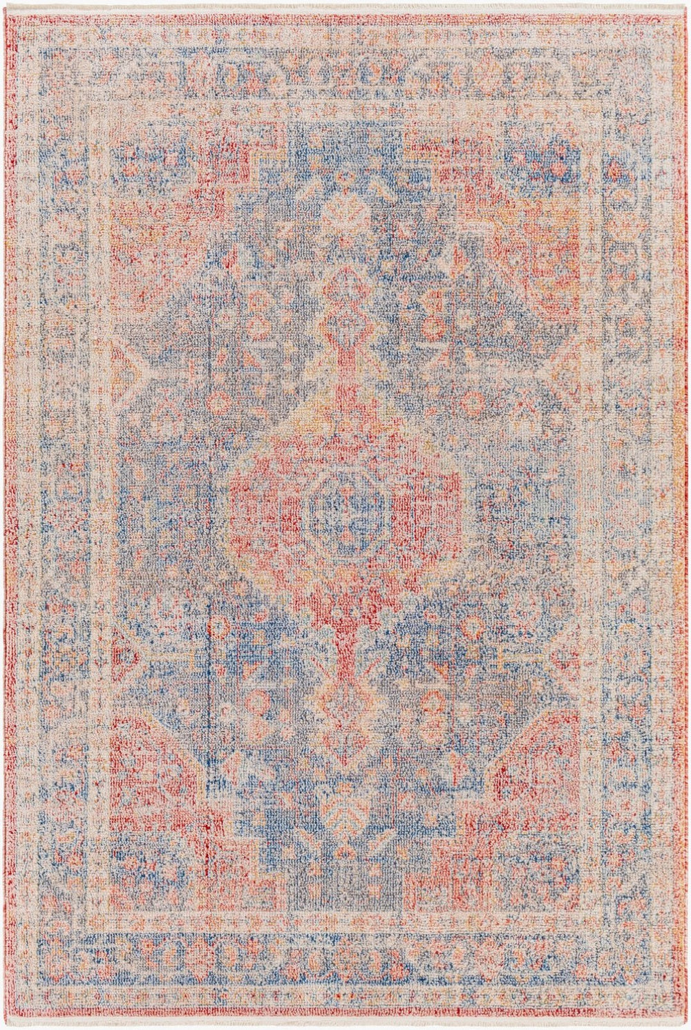 Livabliss Subtle Traditional Polyester Area Rug with Fringe Medium Pile for Living Dining Rooms SUB2312-9212