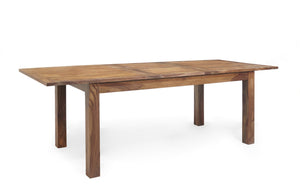 Porter Designs Porter Urban Solid Sheesham Wood Dining Table With Butterfly Leaf – Eco-friendly, Modern Design Natural Wood 07-117-01-4005