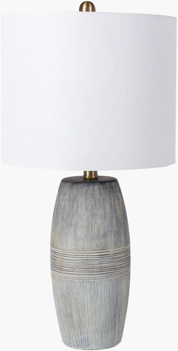 Livabliss Surtsey Ceramic Base Table Lamp with Linen Shade for Modern Bedroom or Entryway SUE-001