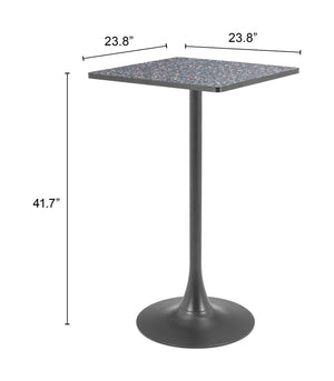 Zuo Modern Spot Bar Table - Modern Design With High-quality Mdf And Steel For A Chic Home Aesthetic Solution Black Mdf,Steel 110412-zuo-modern