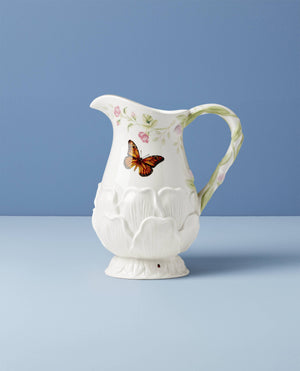 Lenox Butterfly Meadow Floral Pitcher Multi, WHITE PORCELAIN 897163