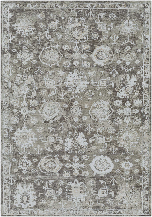 Surya Sufi Hand-made 10' X 14' Rug - Luxurious Wool & Viscose Blend For Exotic Home Decor Charm Charcoal Wool,Viscose Suf2301-1014