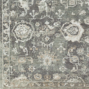 Surya Sufi Hand-made 10' X 14' Rug - Luxurious Wool & Viscose Blend For Exotic Home Decor Charm Charcoal Wool,Viscose Suf2301-1014