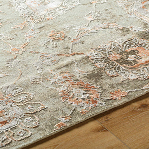 Surya Sufi Hand-made 10' X 14' Rug - Luxurious Wool & Viscose Blend For Exotic Home Decor Charm Rust Wool,Viscose Suf2304-69