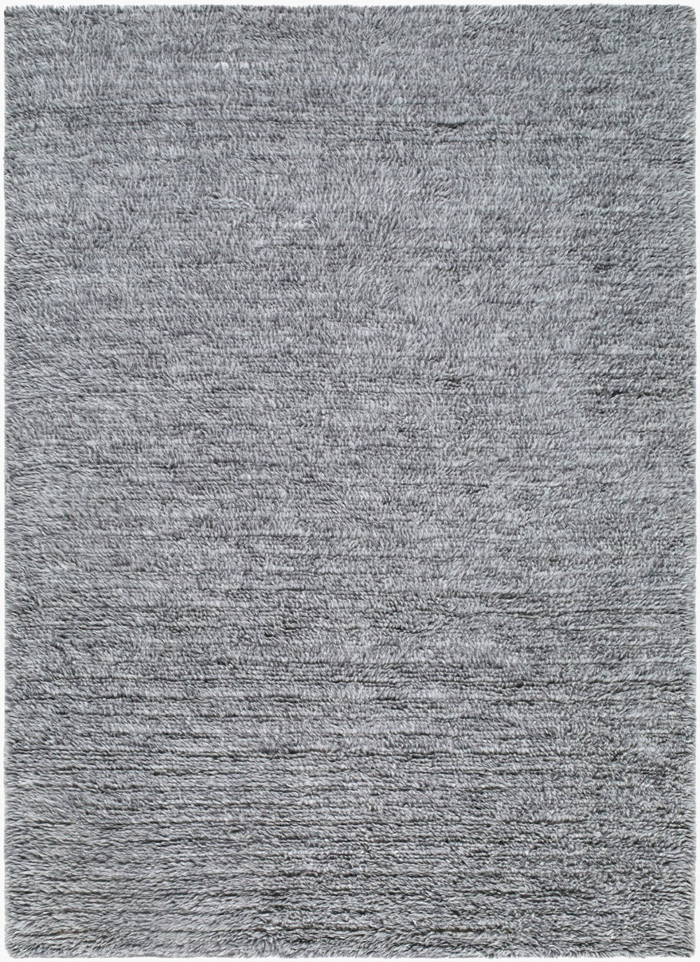 Livabliss Snuggle Handwoven Cotton Wool Accent Rug Plush High Pile for Entryway or Bedroom Steel Gray, Ch 8' x 10' SUG2303-810