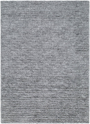 Livabliss Snuggle Handwoven Cotton Wool Accent Rug Plush High Pile for Entryway or Bedroom Steel Gray, Ch 8' x 10' SUG2303-810