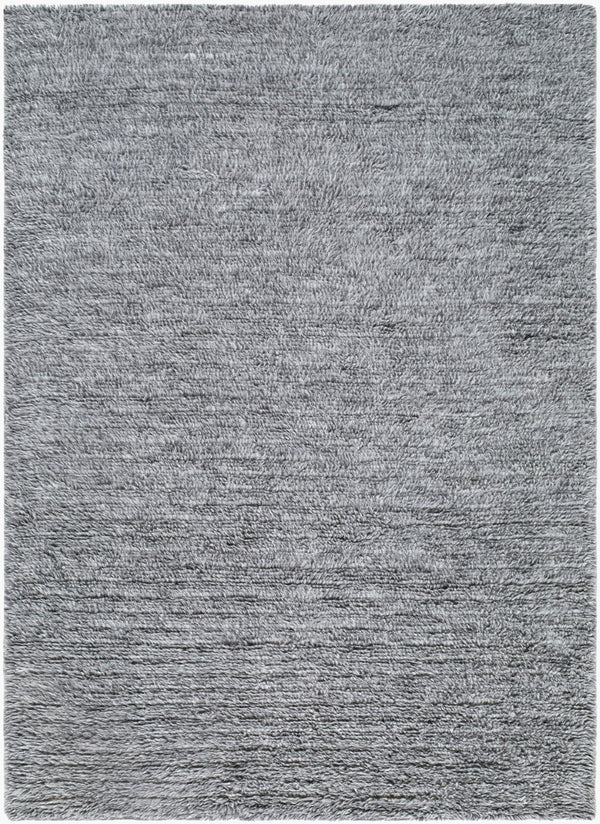 Livabliss Snuggle Handwoven Cotton Wool Accent Rug Plush High Pile for Entryway or Bedroom Steel Gray, Ch 8' x 10' SUG2303-810