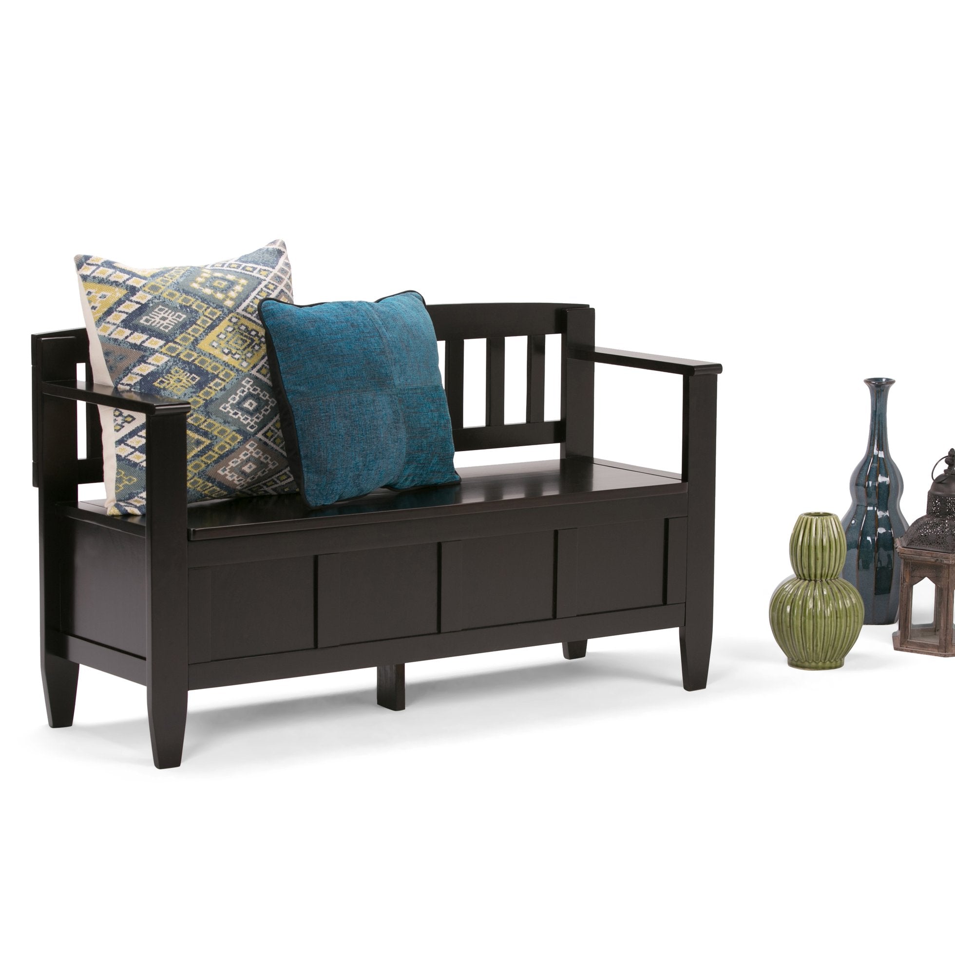English Elm Brooklyn Entryway Storage Bench - Thumbnail 4