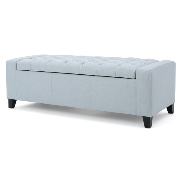 English Elm Guernsey Tufted Storage Ottoman with Lift Top Hidden Compartment for Living Rooms 59336.00LSKY