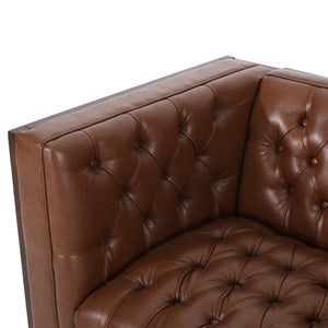 English Elm 3 Seater Mid-century Modern Sofa with Button Tufted Diamond Stitching and Rubberwood Frame 72144.00ACOGN_72144.00BCOGN