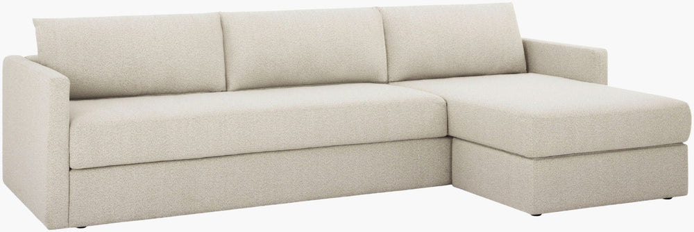 Surya Sukhi Low Profile Contemporary Sectional Sofa for Open Plan Living Rooms SUKI001-307037